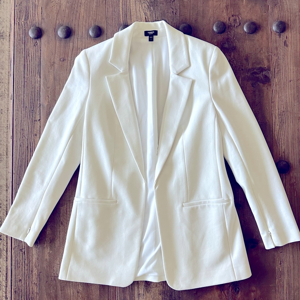 White Express Columnist blazer size small